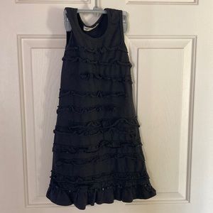 3/$20 Navy a-line dress with ruffles